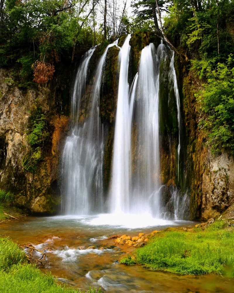 Lush Forest Waterfall by Del Mundo Imagery — canvas wall art