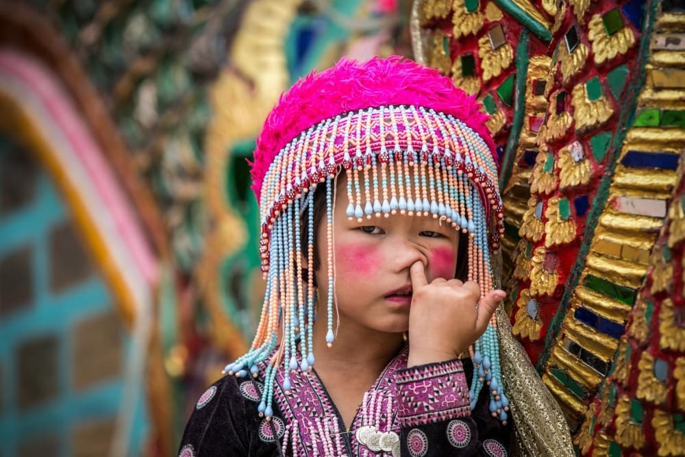Curious Hill Tribe Girl by Luís Godinho — canvas wall art