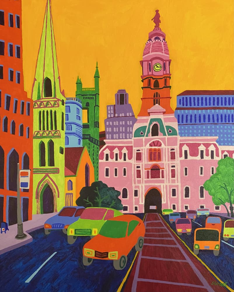 City Hall by Sue Graef — canvas wall art