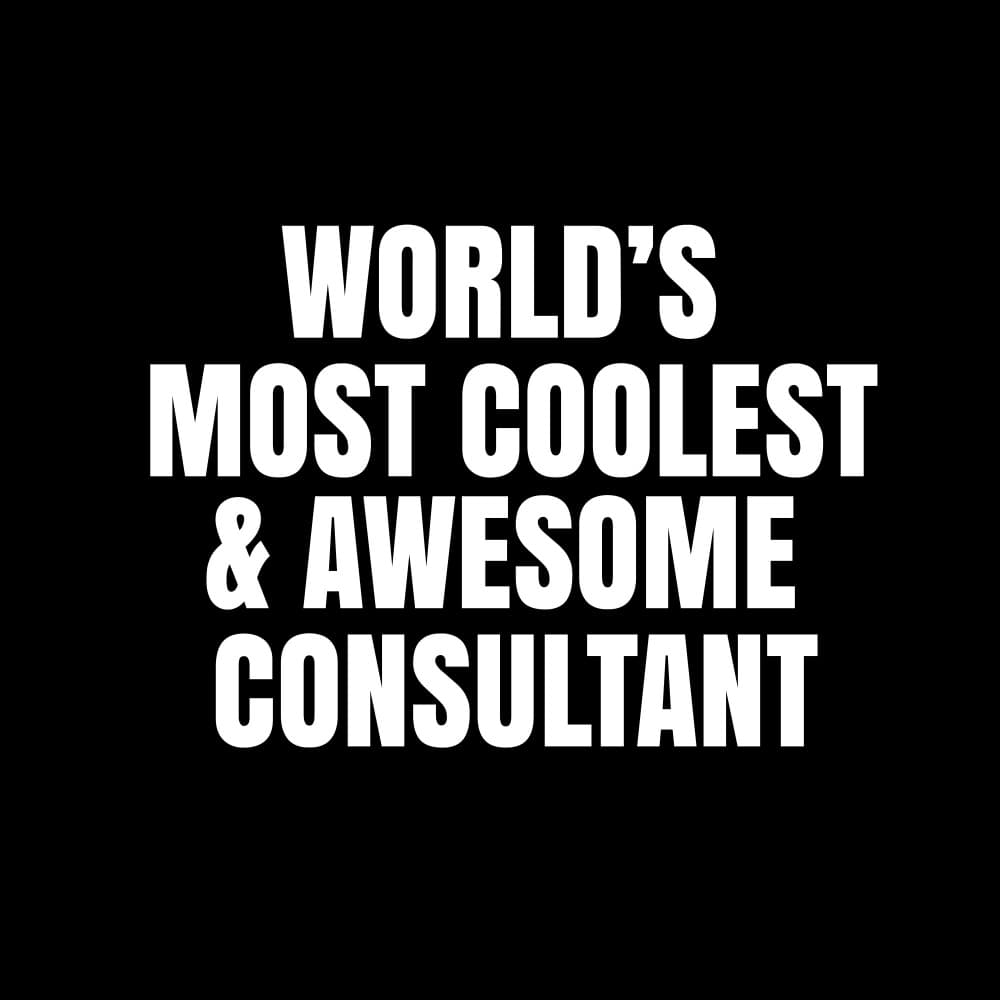World's Coolest Consultant by Happie Eagle — canvas wall art