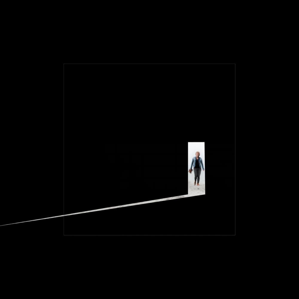 Figure Stepping Into Light by Gilbert Claes — canvas wall art