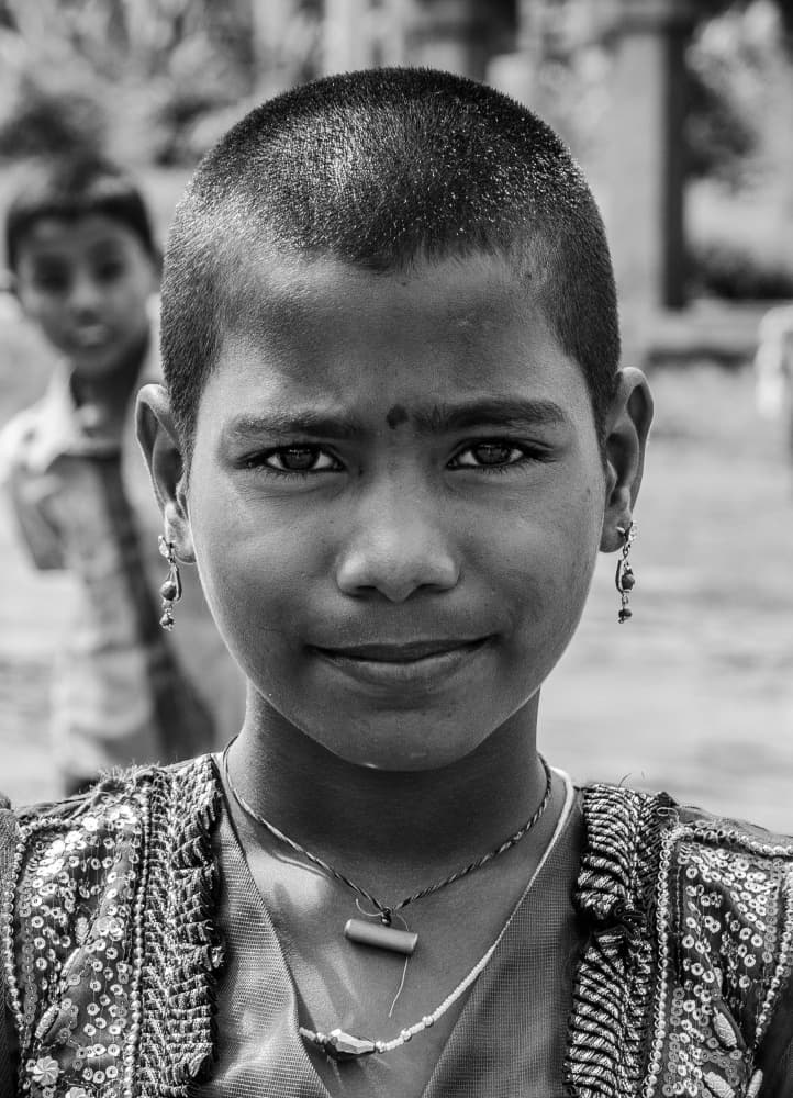 Smiling Indian Child by Ilan Amihai — canvas wall art