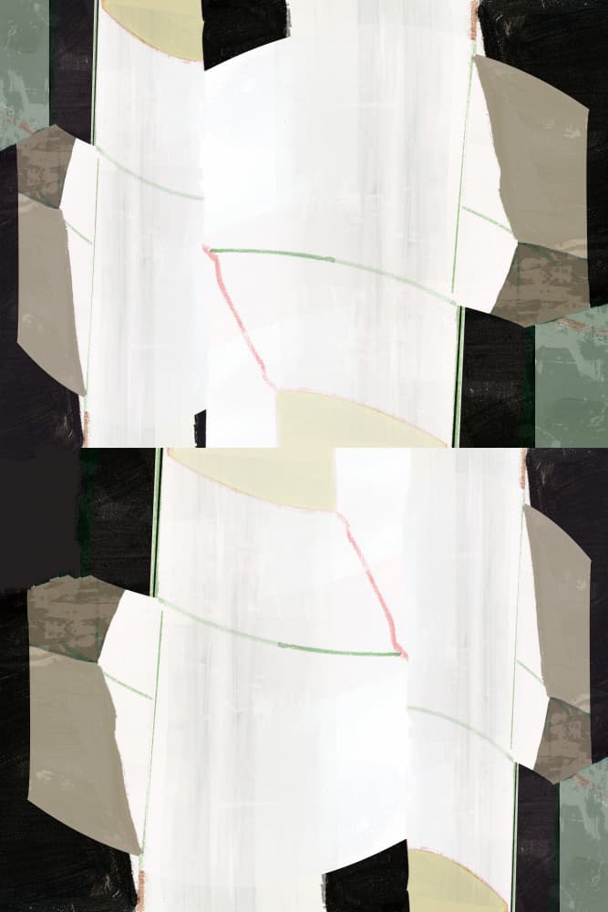 Layered Geometric Abstract by cartissi — canvas wall art