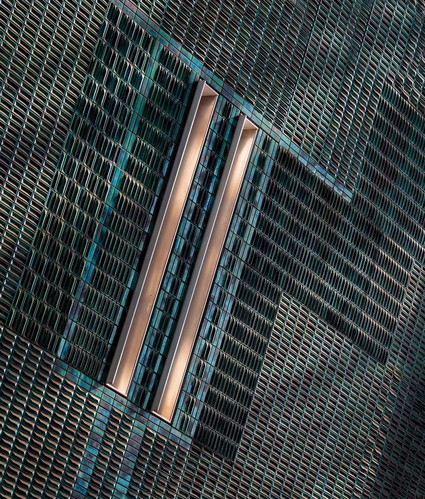 Modern Grid Facade by Jef Van den Houte — canvas wall art