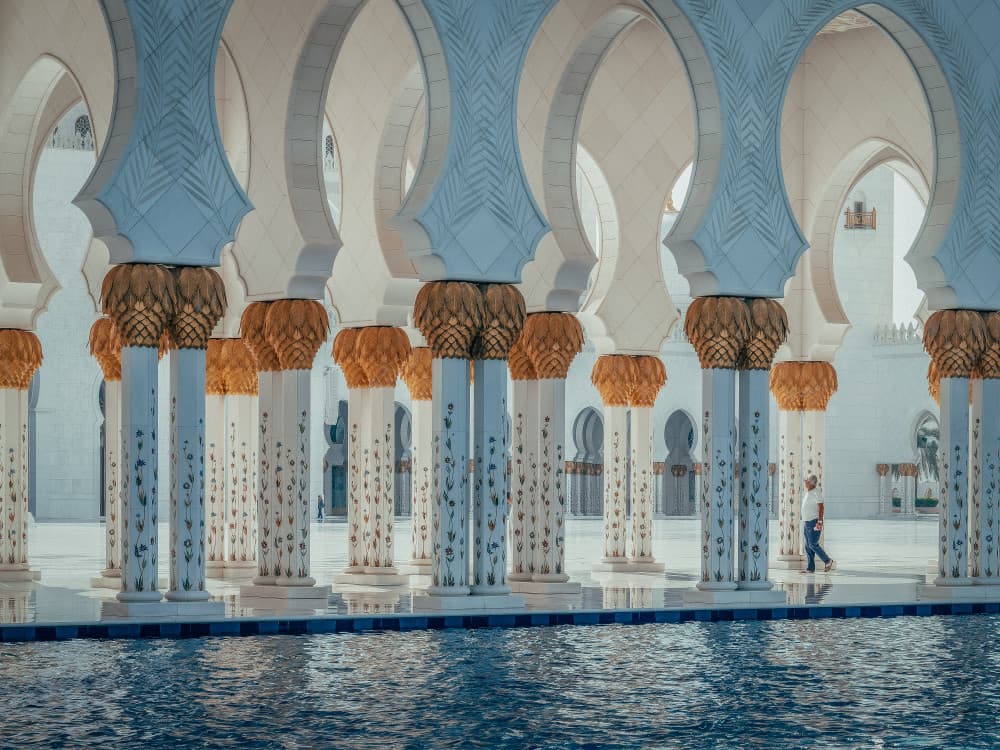 Grand Mosque Serenity by Andy Bauer — canvas wall art