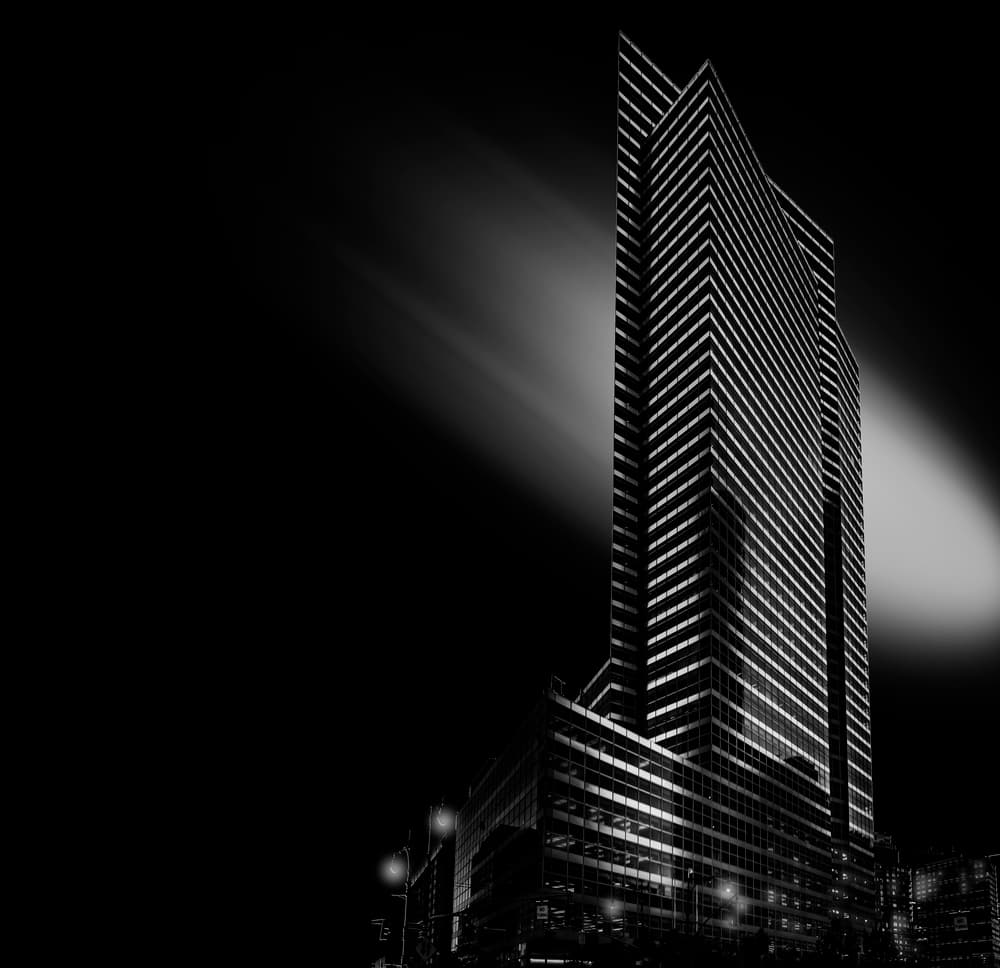 Dramatic City Skyscraper by Jackson Carvalho — canvas wall art