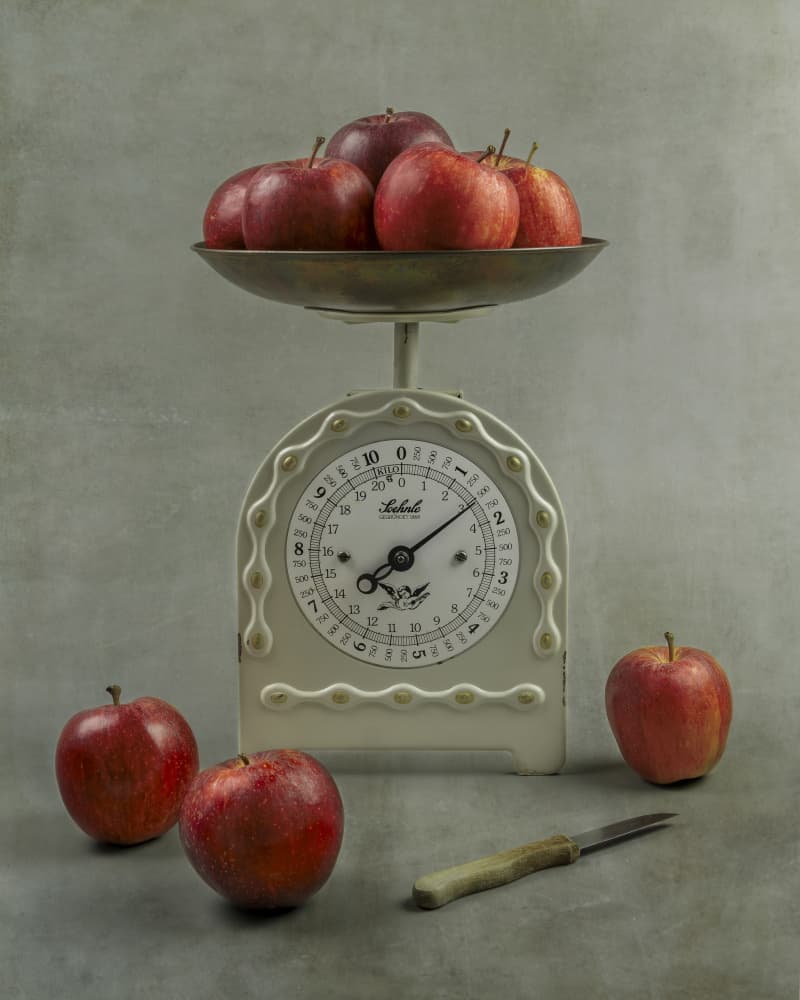 Rustic Apple Still Life by Ytje Veenstra — canvas wall art