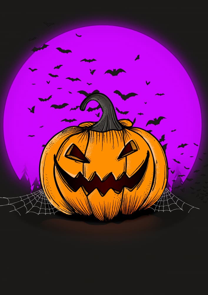 Spooky Halloween Night by Nicholas — canvas wall art