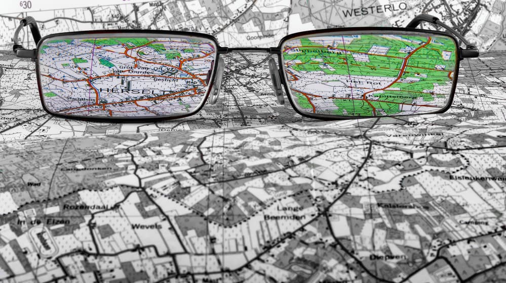 Clear Map Vision by Luc Stalmans — canvas wall art