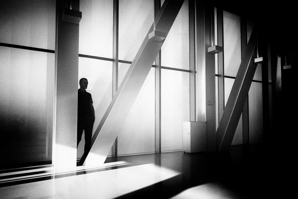 Solitary Man Modern Architecture by Michel Groleau — canvas wall art