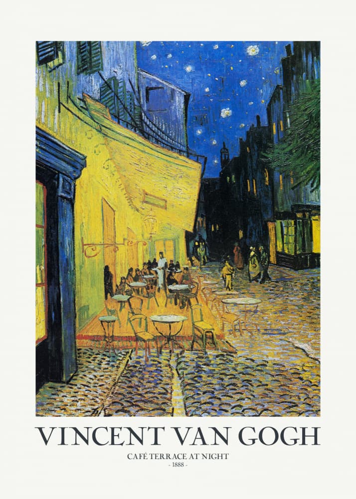 Café Terrace At Night by Vincent Van Gogh — canvas wall art
