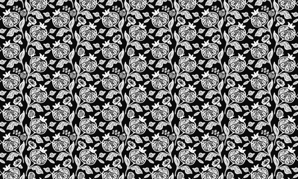 Pomegranates Pattern by Anis Illustration — canvas wall art