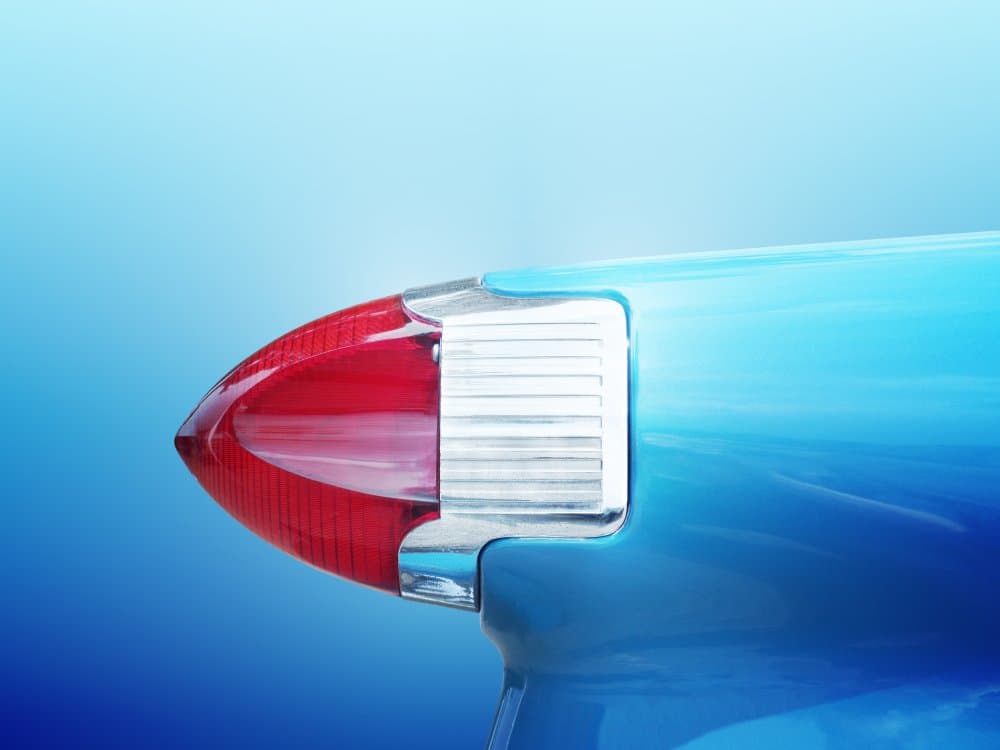 Classic Blue Tail Light by Beate Gube — canvas wall art