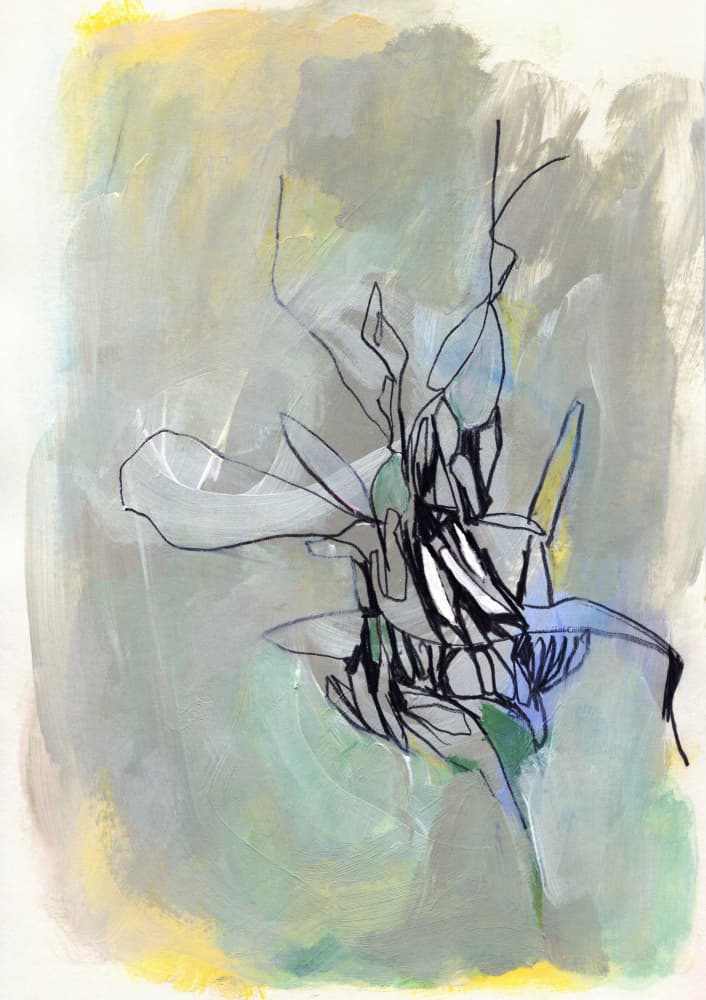 Abstract Botanical Bloom by Jenja Braun — canvas wall art