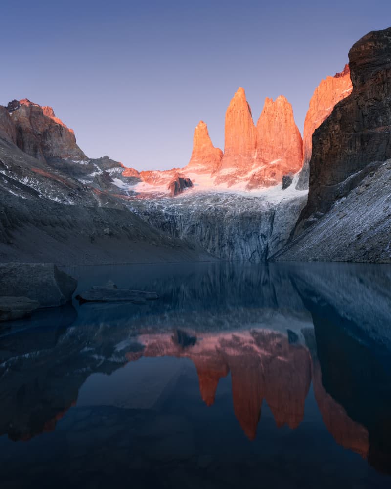 Torres del Paine Sunrise by Leah Xu — canvas wall art
