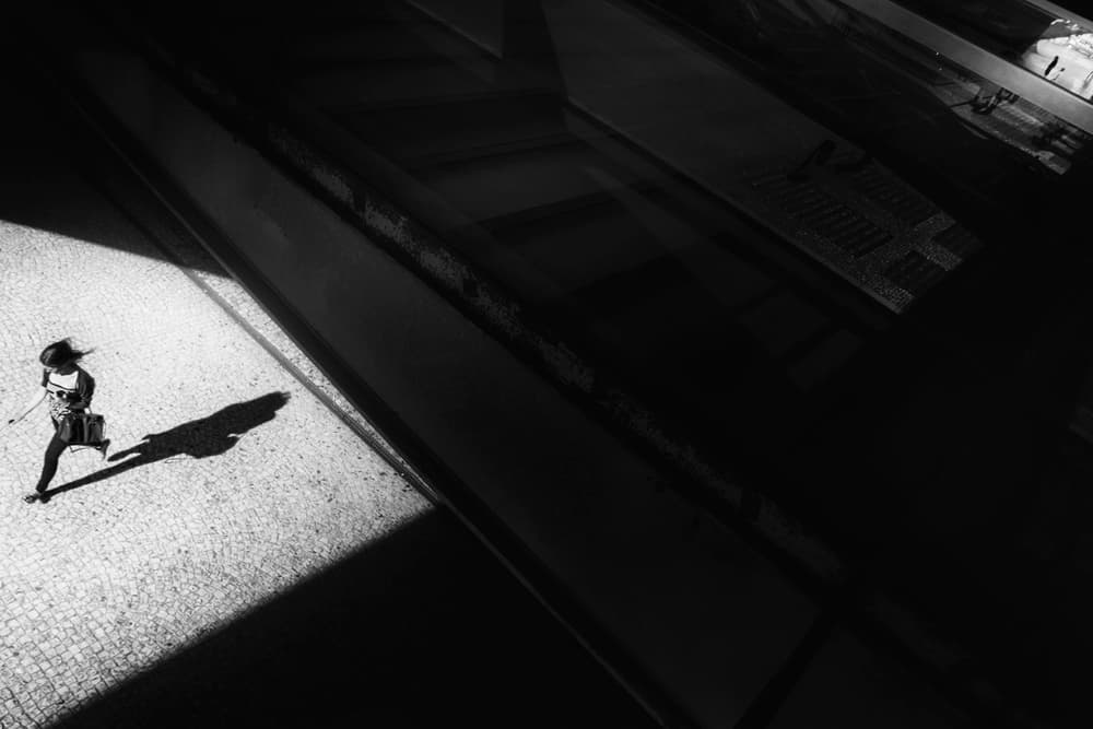 Woman Walks In Sunlight by Laura Mexia — canvas wall art