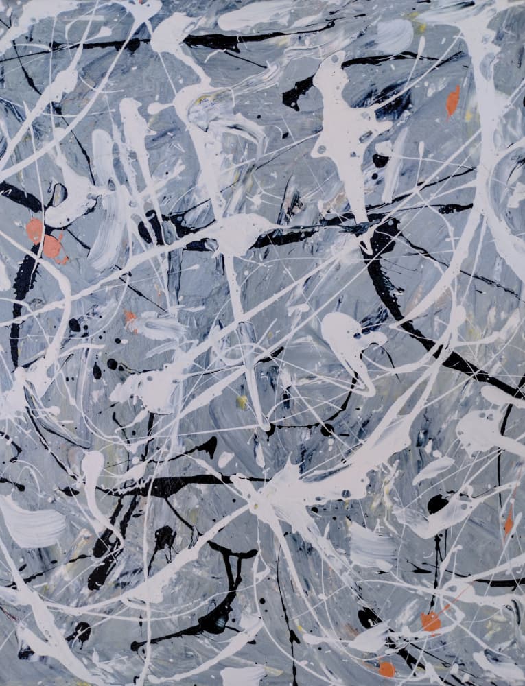 Abstract Drips and Splatters by Michael Cross — canvas wall art