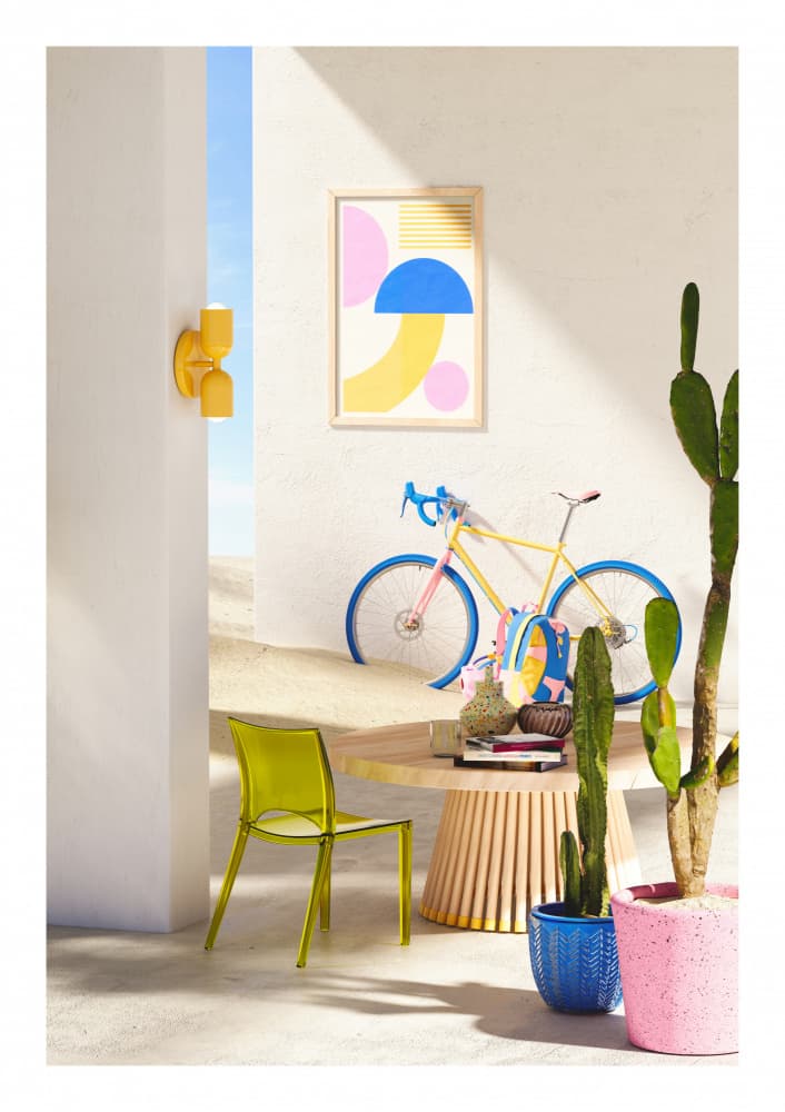 Vibrant Outdoor Bike by Brad Healy — canvas wall art