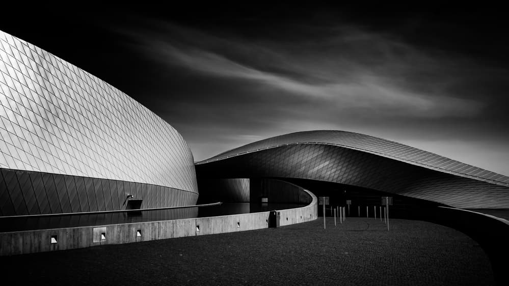 Sleek Curved Architecture by Stefan Buder — canvas wall art