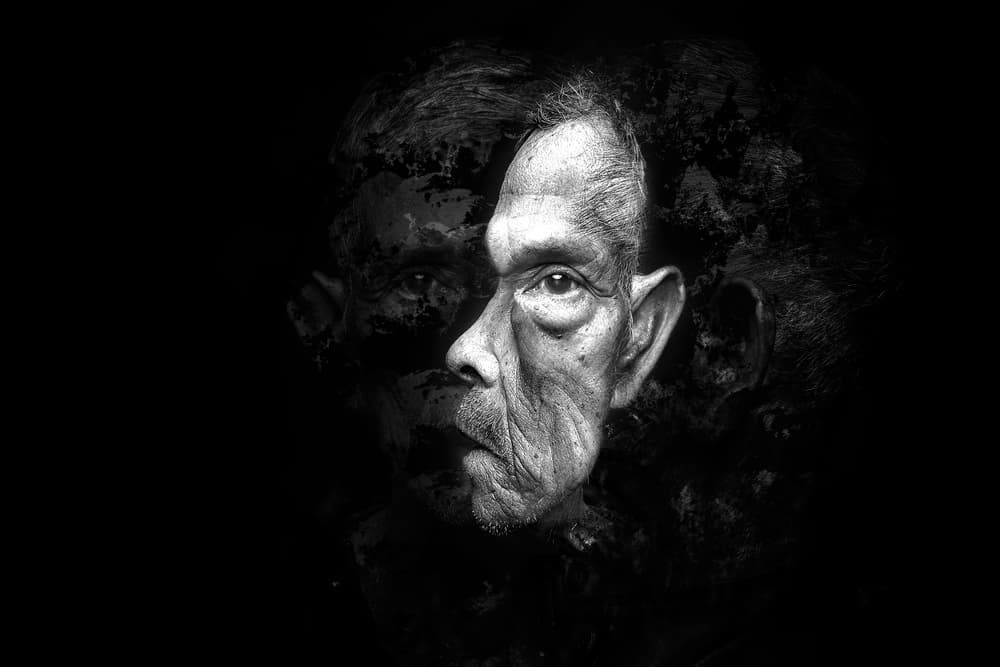 Intense Shadowed Face by ronaldnovianus — canvas wall art