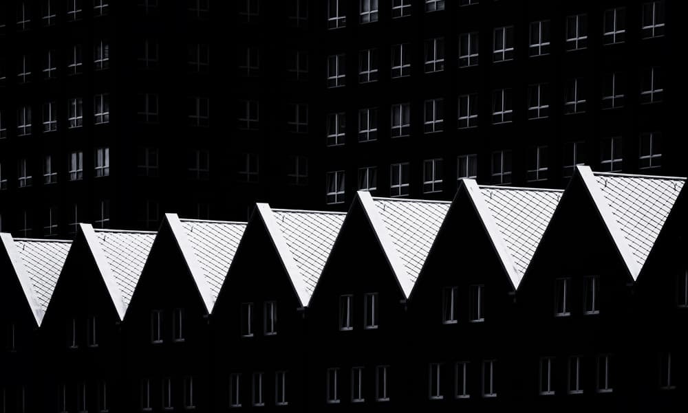 Geometric Rooflines by Martin Fleckenstein — canvas wall art