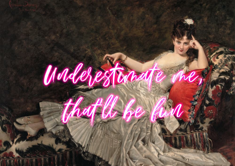 Sassy Classic Neon Quote by Talitha McQueen — canvas wall art