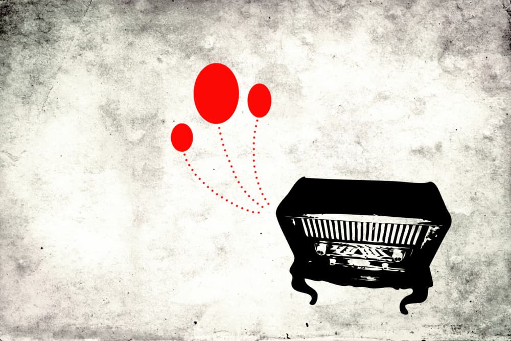 Vintage Radio Waves by Rafal Kulik — canvas wall art