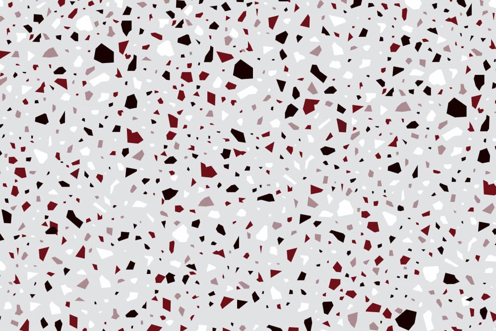 Red Terrazzo Pattern by Sue Skellern — canvas wall art