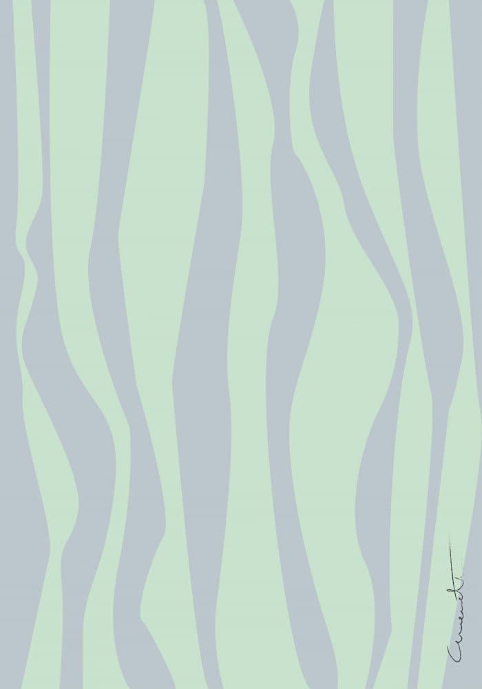 Wavy Pastel Stripes by Pictufy Studio II — canvas wall art
