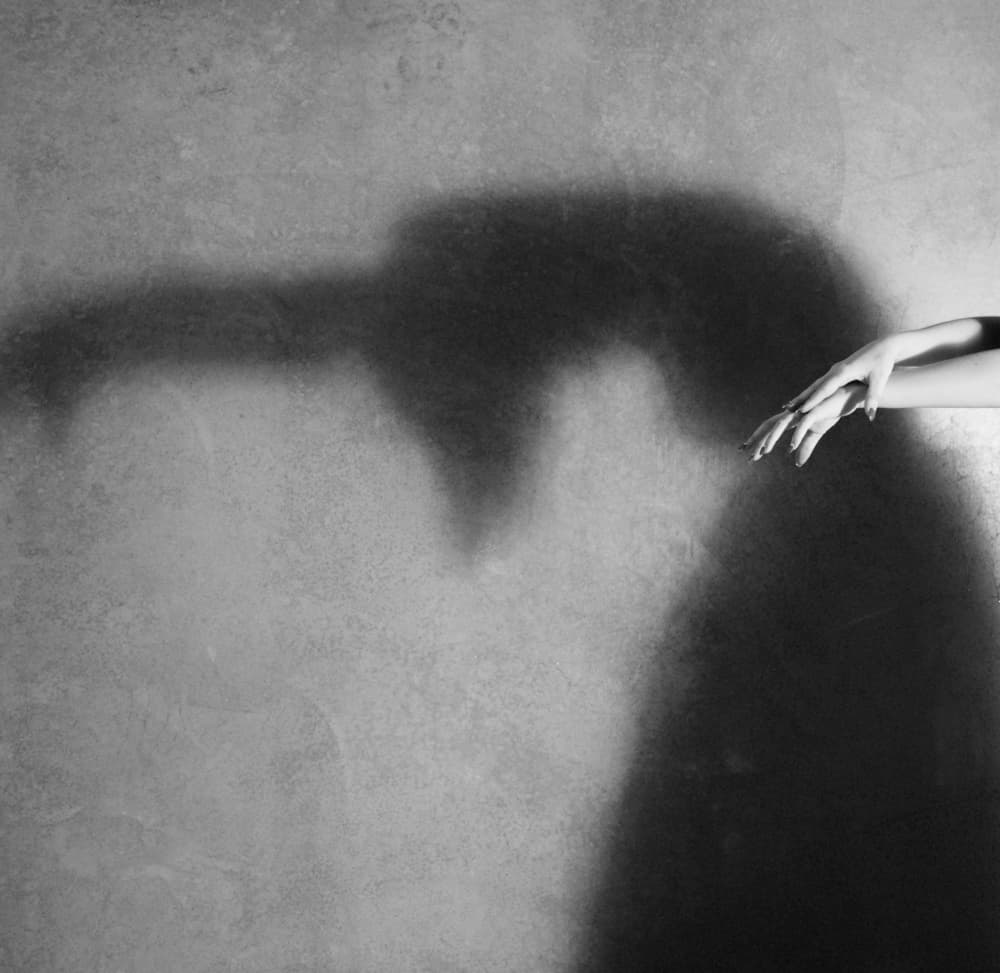Mysterious Shadow Hands by Mel Brackstone — canvas wall art