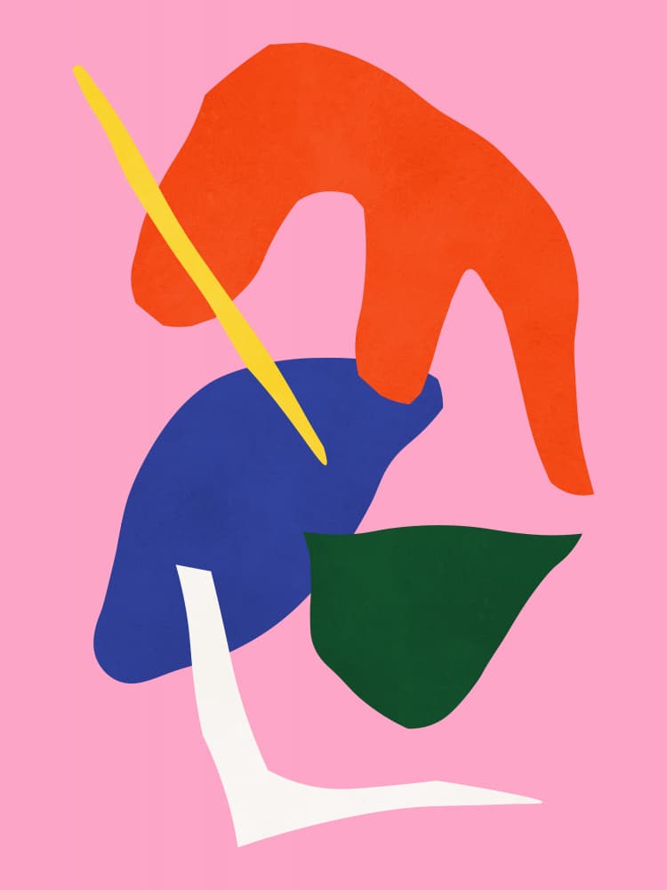 Modern Abstract Cutouts by Vitor Costa — canvas wall art