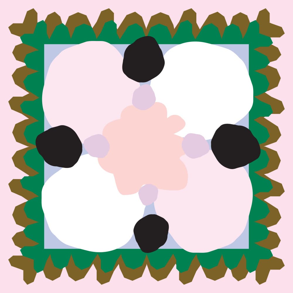Soft Abstract Flower by Emma Make — canvas wall art