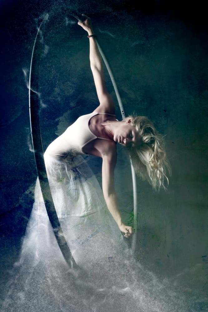 Ethereal Aerial Dance by Olga Mest — canvas wall art