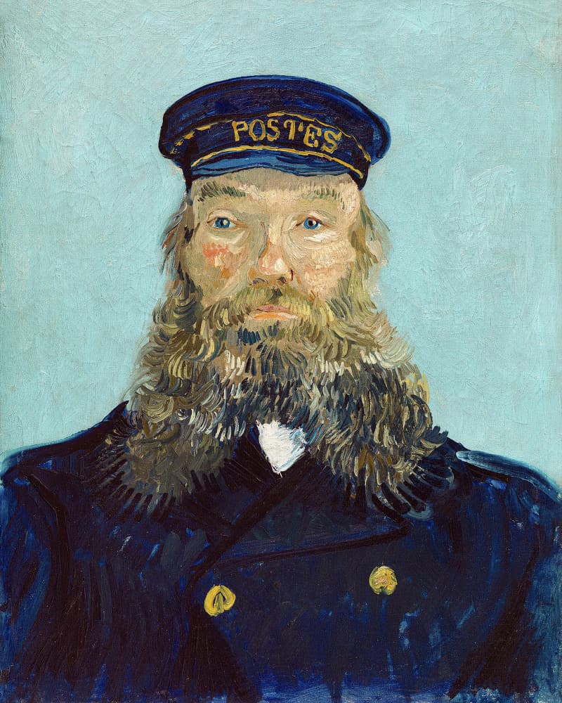 Vincent Van Gogh's Portrait of Postman Roulin (1888) by Vincent Van Gogh — canvas wall art