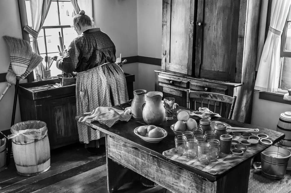 Vintage Kitchen Life by Andrew Beavis — canvas wall art