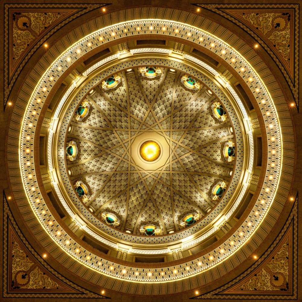 Ornate Golden Dome by YASUTOSHI HONJO — canvas wall art