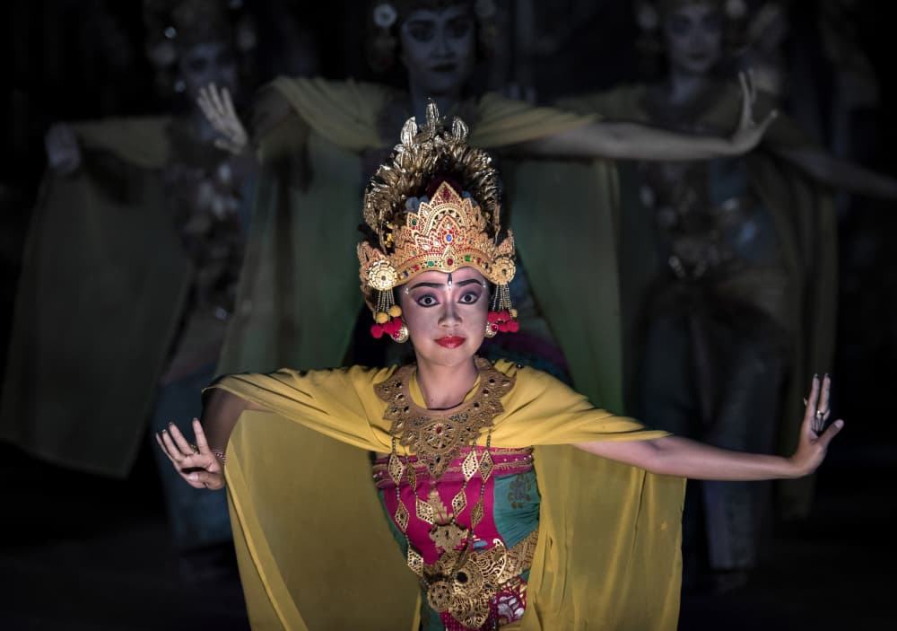 Elegant Balinese Dancer by Rana Jabeen — canvas wall art