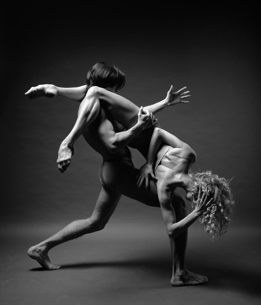 Dynamic Dance Duo by ANDREY STANKO — canvas wall art