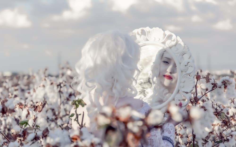 Ethereal Cotton Reflection by Gila Koller — canvas wall art