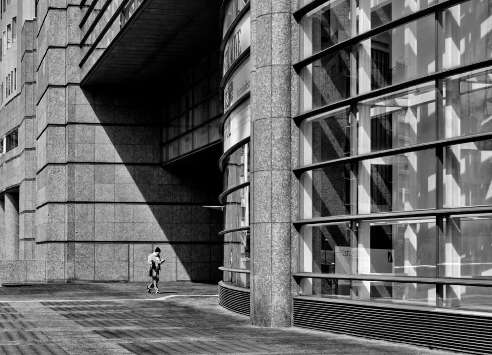 Walking Through Shadows by Haruyo Sakamoto — canvas wall art