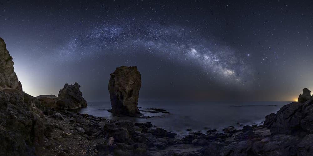 Milky Way Coast by Manuel Jose Guillen Abad — canvas wall art
