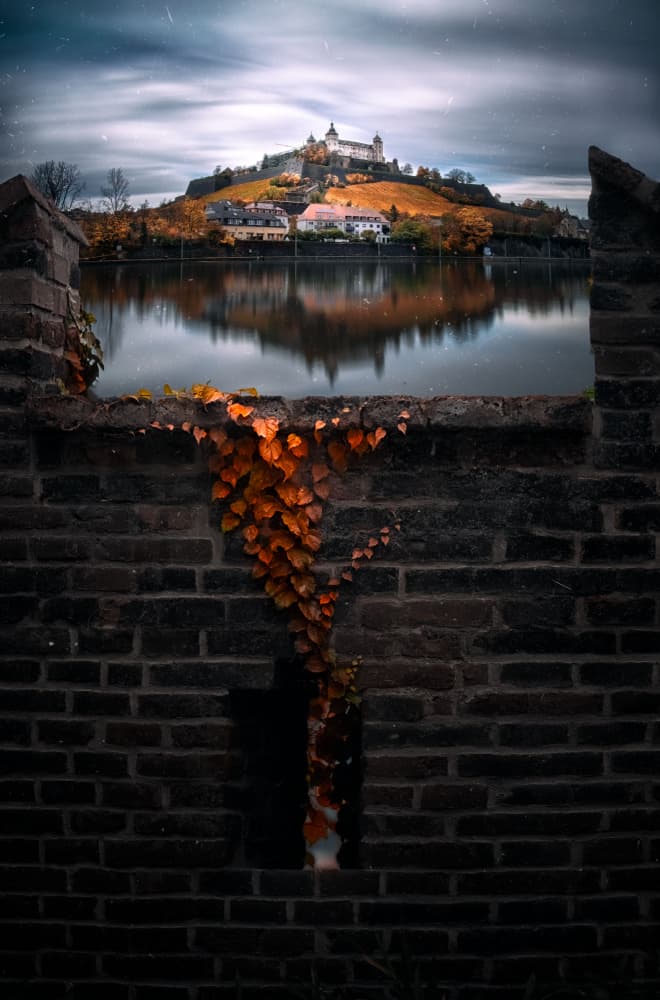 Fortress Night Reflection by Larry Deng APA — canvas wall art