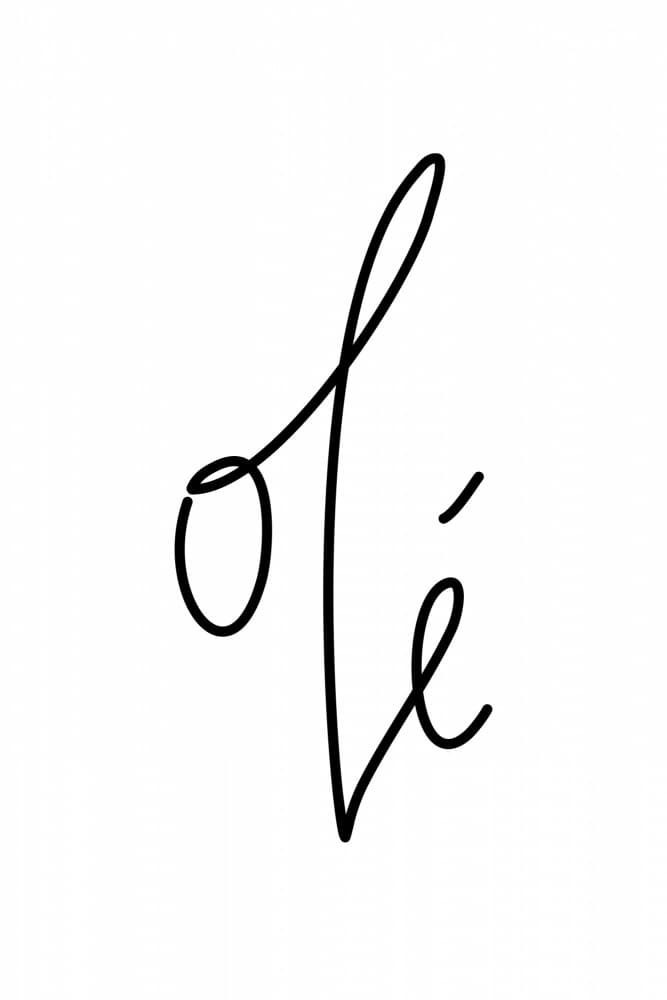 Olé Script Expression by Rosana Laiz Blursbyai — canvas wall art