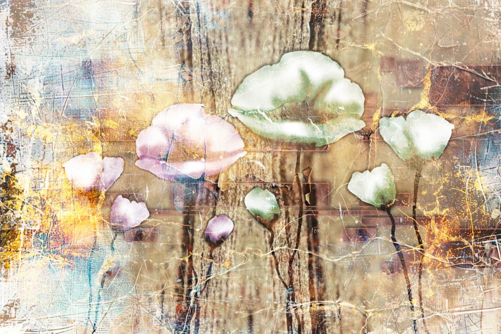 Vintage Floral Abstract by Rafal Kulik — canvas wall art