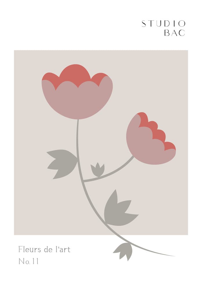 Modern Pink Flowers by Pictufy Studio II — canvas wall art