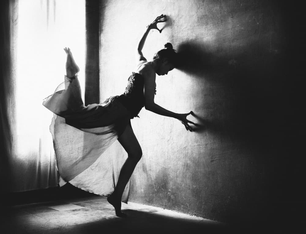 Graceful Silhouette Dance by Sebastian Kisworo — canvas wall art