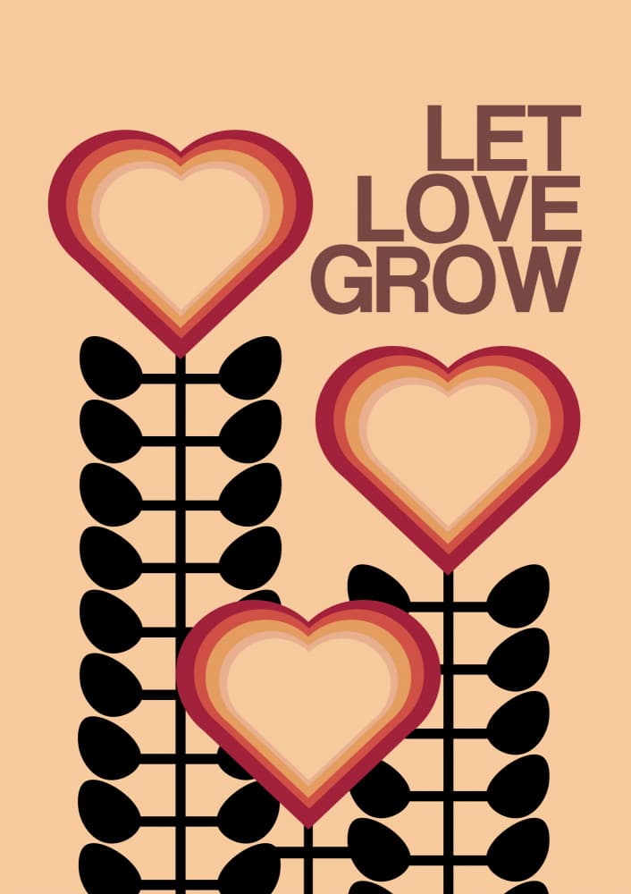 Let Love Grow by Frances Collett — canvas wall art