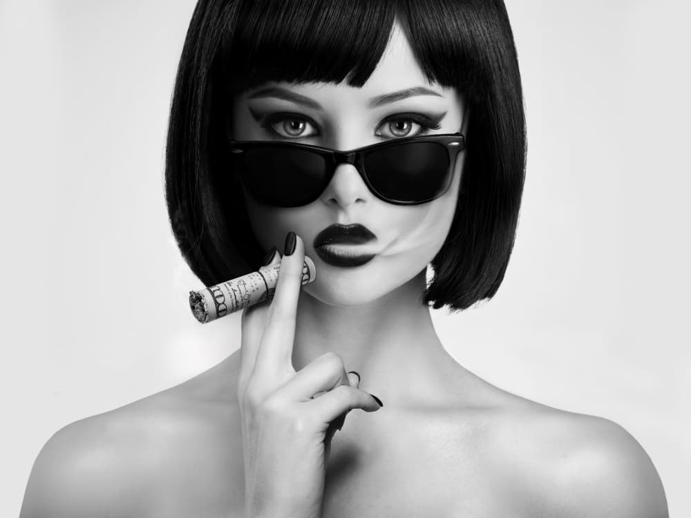 Boss Lady Money Cigar by David Drake — canvas wall art