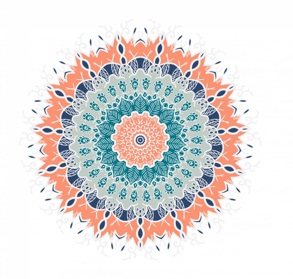 Vibrant Boho Mandala by Marika Barsrsind — canvas wall art