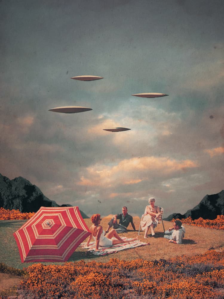 Pretend They Never Came by Frank Moth — canvas wall art